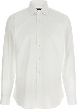 Barba White Cotton Shirt