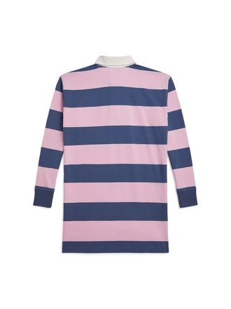 Polo Ralph Lauren Logo Cotton Shirt Dress - Multicolor