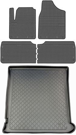 OEM Juego De Alfombrillas De Goma Para Coche Y Alfombrilla Para Maletero Para Ford Galaxy I Minivan (1995-05.2006)