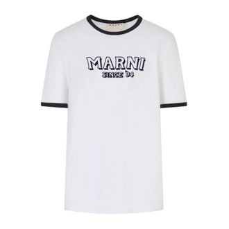 Marni T-Shirts, male, White, Size: XL T-Shirt 94