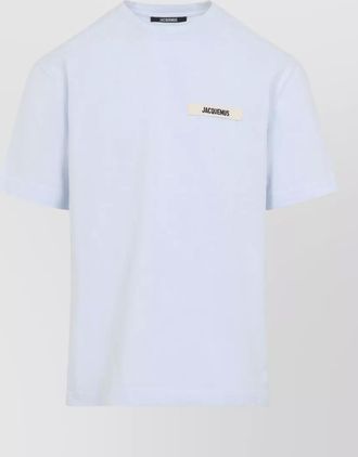 Jacquemus le t shirt grosgrain cotton crewneck