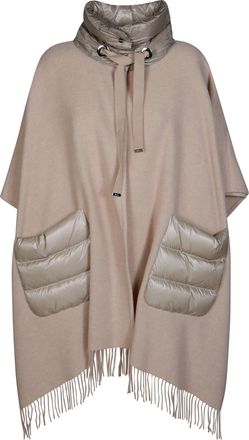 Herno High-Collar Quilted Cape