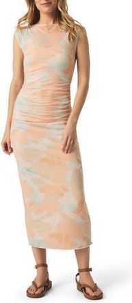 Splendid Cheyla Butterfly Print Mesh Maxi Dress in Bellini Multi at Nordstrom Rack, Size X-Large