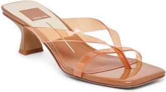 Dolce Vita Brevel Vinyl Translucent Strap Sandal in Whiskey Jelly at Nordstrom, Size 8.5