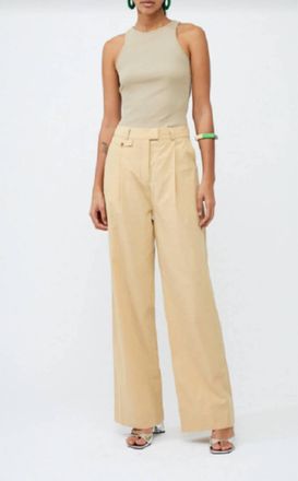 French Connection Alania City Trouser In Biscotti