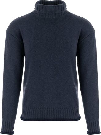 Giorgio Armani Maglione a collo alto in cashmere - Blu