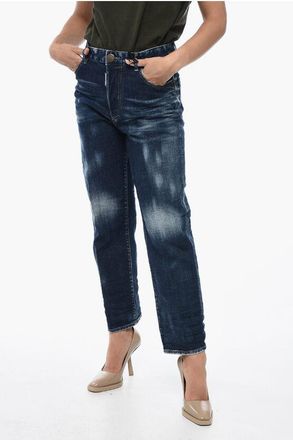 Dsquared2 Boston Denims with Distressed Effect 20cm size 40