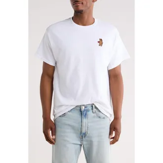 Riot Society Riot Bear Cotton Graphic T-Shirt in White at Nordstrom Rack, Size Xx-Large