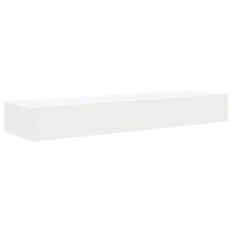 Berkfield Home TV Cabinets with LED Lights 2 pcs White 60x35x15.5 cm