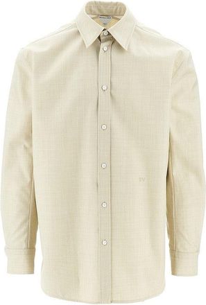 Bottega Veneta Wool and cotton twill shirt Man 48