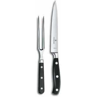 Victorinox by Swiss Army Set di 2 coltelli per sfilettare Grand Ma&icirc;tre in confezione regalo, nero - Victorinox