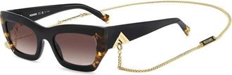 Missoni Stijlvolle zonnebril met ketting - unisex - Zonnebrillen - Bruin - 53 MM - Accessoires
