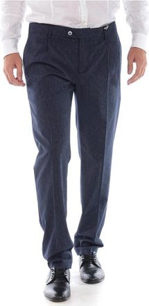 Daniele Alessandrini Jeans - Heren - Nette broeken - Blauw - 2XS - Polyester - Broeken