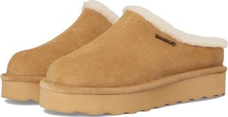 Bearpaw Izzy Platform Lo Womens Slippers Iced Coffee : 10 M, Suede