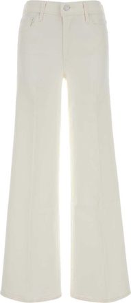 Mother White Stretch Denim The Twister Jeans