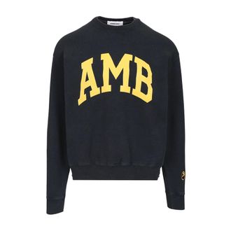 AMBUSH AMB Graphic Crewneck - male - AMBUSH - Sweatshirts - Blue - M - Sweatshirts & Hoodies