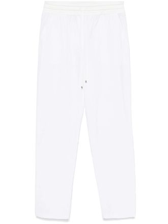 Lorena Antoniazzi Relaxed Fit Cotton Trousers With Drawstring Waistband