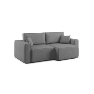 Divani.Store Morfeo Sof&aacute; Con Asiento Extra&iacute;ble En Tela Impermeable 180 Cm Gris