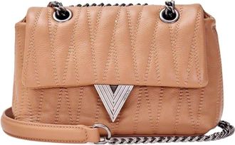 Vicolo Stijlvolle Belleville Schoudertas - Dames - Schoudertassen - Bruin - ONE Size - Tassen