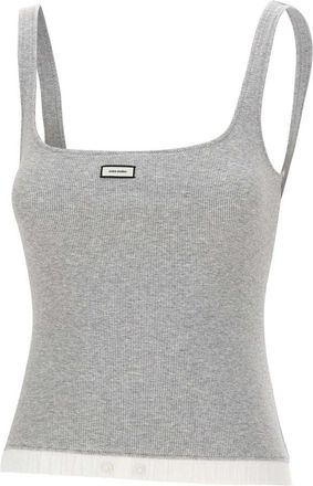 Entire studios Lounge Tank Redwood - Dames - Tops zonder mouwen - Grijs - M - Katoen - Tops