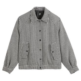 La Redoute Collections Jas in bomberstijl, pied-de-poule motief