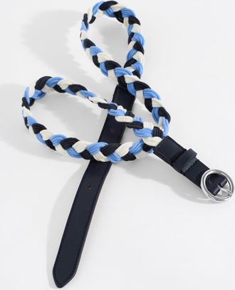 Talbots Braided Belt - Blue - Medium Talbots