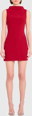 Amanda Uprichard Lucina Fitted Mini Dress In Carnelian