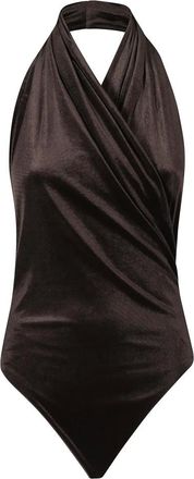 Andamane Body Vina con cuello halter - Tops - Mujer - Marr&oacute;n - M