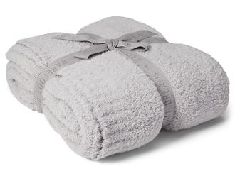 Barefoot Dreams CozyChic Throw Blankets Oyster, Polyester