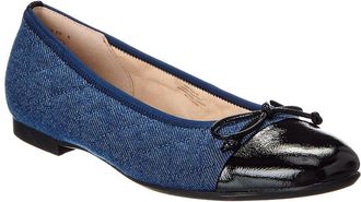 Gabor Gabor Denim & Leather Ballet Flat