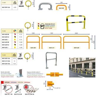 Viso Barrera De Seguridad 1000x1000mm Blanco/rojo &Oslash; 60mm Metalworks Bar600rb