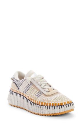 Chloé Nama Platform Sneaker in Biscotti Beige at Nordstrom, Size 10Us
