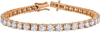 LuvMyJewelry 15Luv 10K Gold Lab Grown Diamond Tennis Bracelets - 18.9 Carats in 10K Rose Gold at Nordstrom