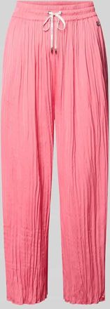 Marc Cain Pull-on-Hose mit Plisseefalten mit Tunnelzug in Pink, Gr&ouml;&szlig;e 36