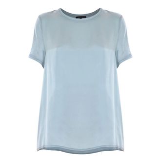 Kocca Tops, Dames, Blauw, XL, Zachte, veelzijdige T-shirt