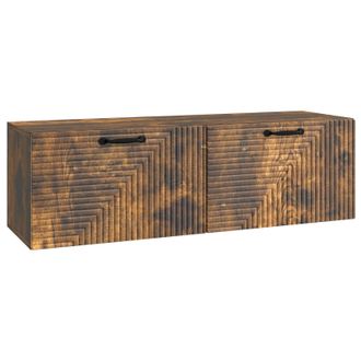 vidaXL Mueble Para Tv De Pared Roble Ahumado 98 X 31 X 30 Cm Vidaxl