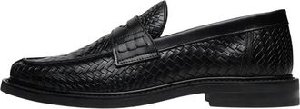 Filling Pieces Loafer Woven Twist - Heren - Loafers - Zwart - 39 EU - Leer - Schoenen