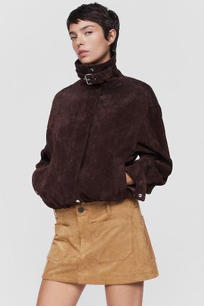 Maeve Colette Faux Suede Skort