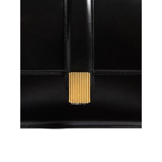 Khaite Top-Handle Calfskin Satchel - Black
