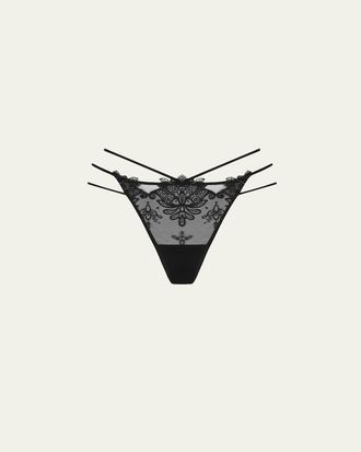 Lise Charmel Diva Glamour Embroidered Tulle G-String