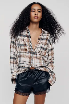 Bec&bridge Saphira Faux Leather Shorts