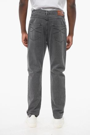 Brunello Cucinelli Stone-Washed Slim-Fit Jeans 16cm Brunello Cucinelli