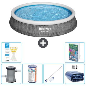 Bestway Piscina Bestway Fast Set Redonda - 396x84 Cm - 7-piezas S194