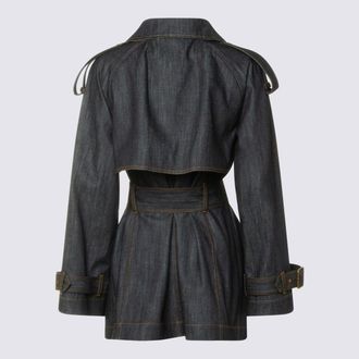 Burberry Womens Jackets Dark Indigo