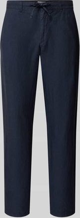 Brax Brax Slim Fit Leinenhose aus reinem Leinen Modell Fabio in Marine, Gr&ouml;&szlig;e 31/30
