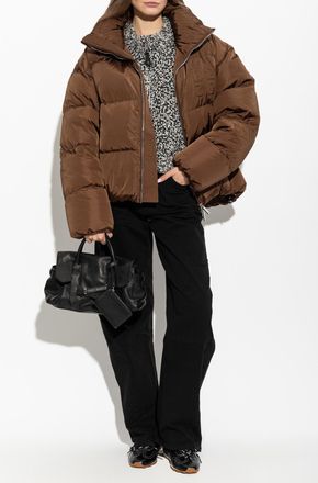 Dsquared2 Quilted Jacket With Stand-up Collar, Womens, Brown