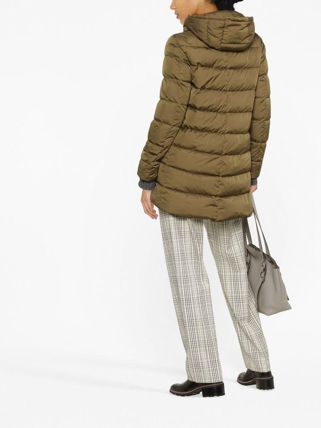 Herno Cappotto imbottito con cappuccio Verde da 595,00 € su