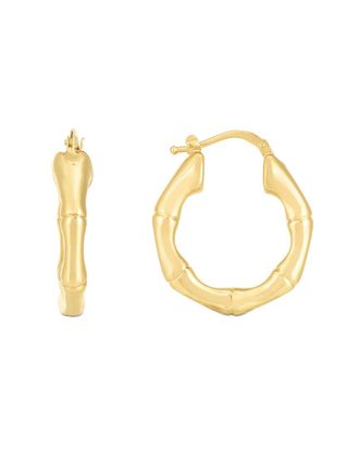 Italian Gold, Inc 14K Italian Gold Bamboo Hoops