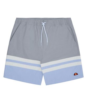 Ellesse Badeshorts ELLESSE H Badeshorts, Herren, Gr. XL, N-Gr, blau (blau, grau), Baumwolle, Polyamid, Querstreifen, unifarben mit Farbeins&auml;tzen, Badehosen Ba