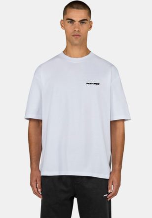 Pegador T-Shirt PEGADOR LOGO OVERSIZED TEE, Herren, Gr. XXL, wei&szlig;, Single Jersey, Obermaterial: 100% Baumwolle, unifarben, oversize normal, Rundhals, gerader 